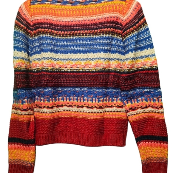 Allison New York NWT Colorful Striped Knit Sweater Size Small PTP 19 - Picture 3 of 5
